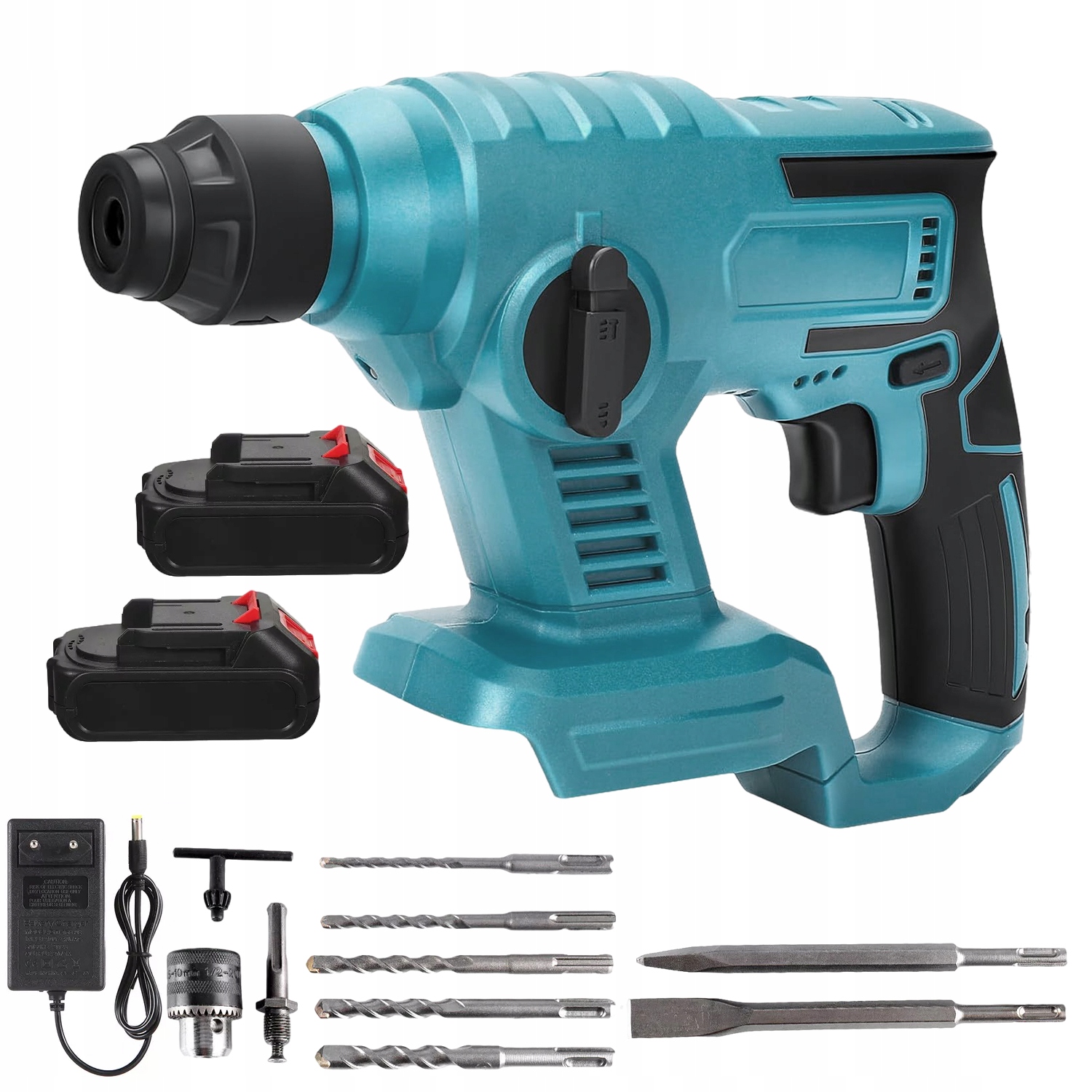 Elektrické Kladivo Se Zabudovanou Led Lampou A Funkcemi Vrtáku A Kladiva