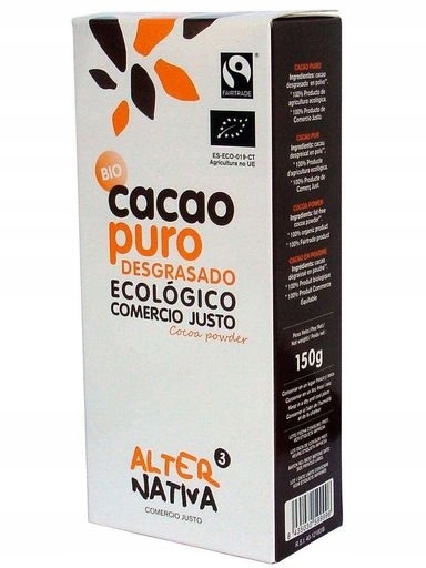 2x Alternativa Kakao v prášku fair trade bezlepkové Bio 150 g