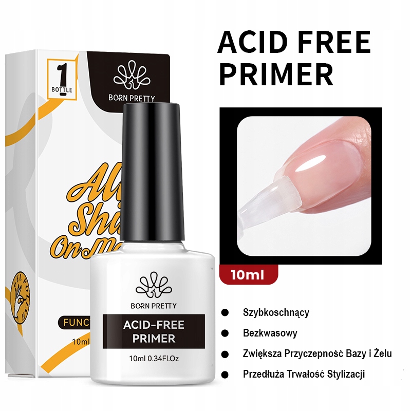 BORN PRETTY - Zestaw HYBRYDA - BAZA + TOP + PRIMER - Set 01 Marka Born Pretty