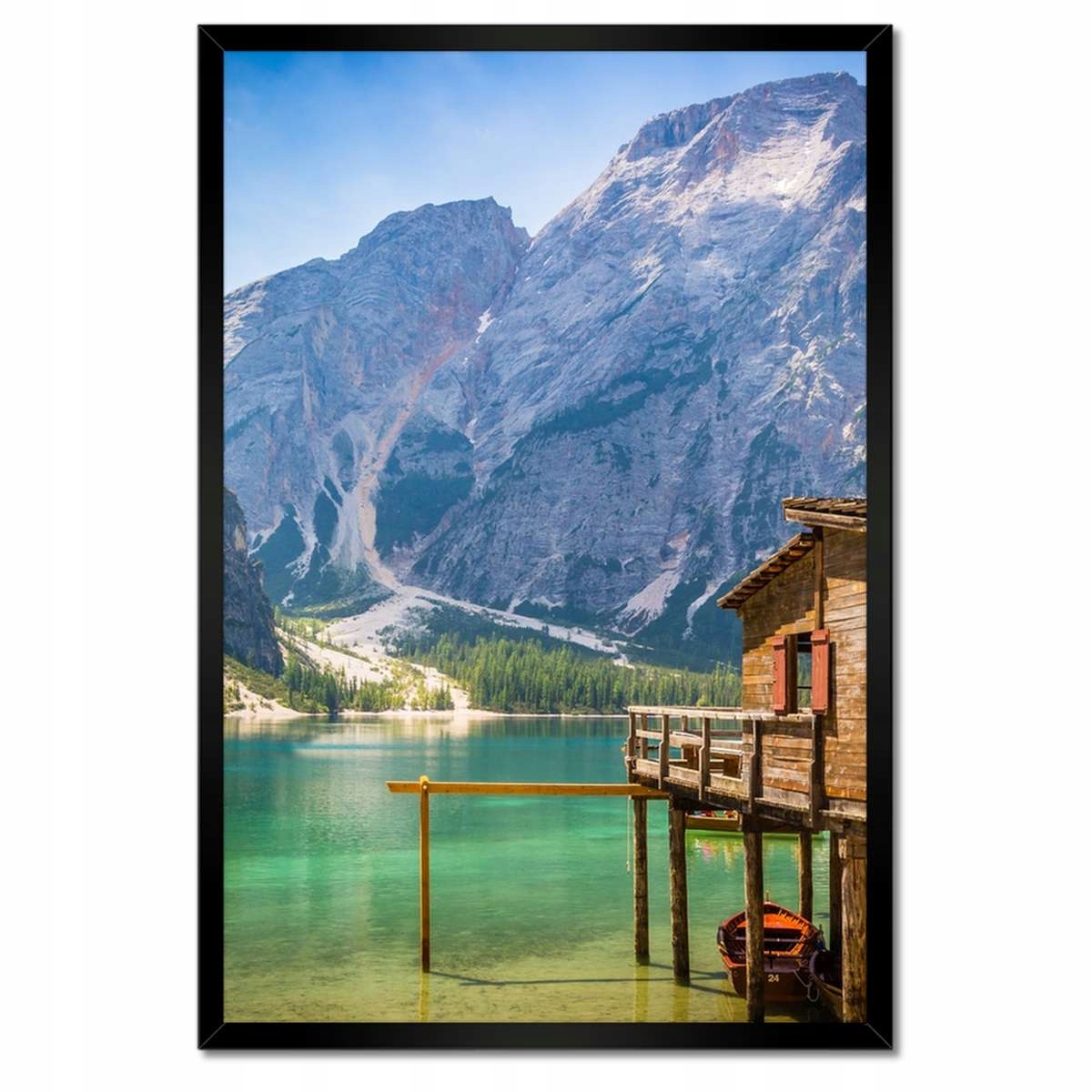 Plakáty v rámu 40x60 Dřevěný domeček v horách