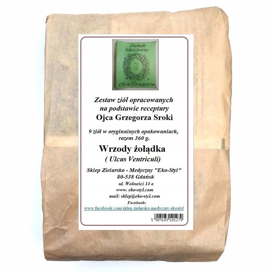 Wrzody Żołądka 360g /Zestaw ziół wg rec. O. Sroki- Eko-Styl