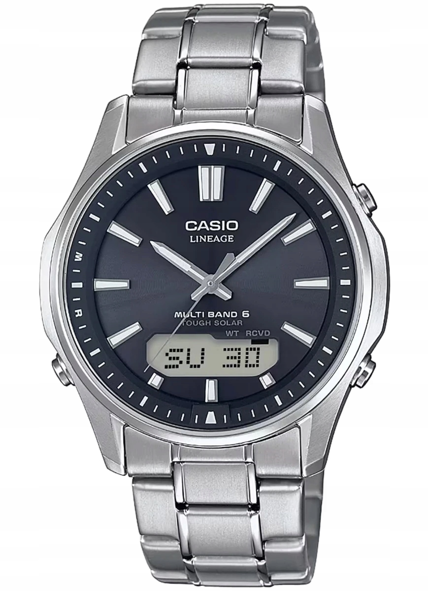 Titanové hodinky řízené rádiovými vlnami Casio LCW-M100TSE Gwar3+3L Zibi