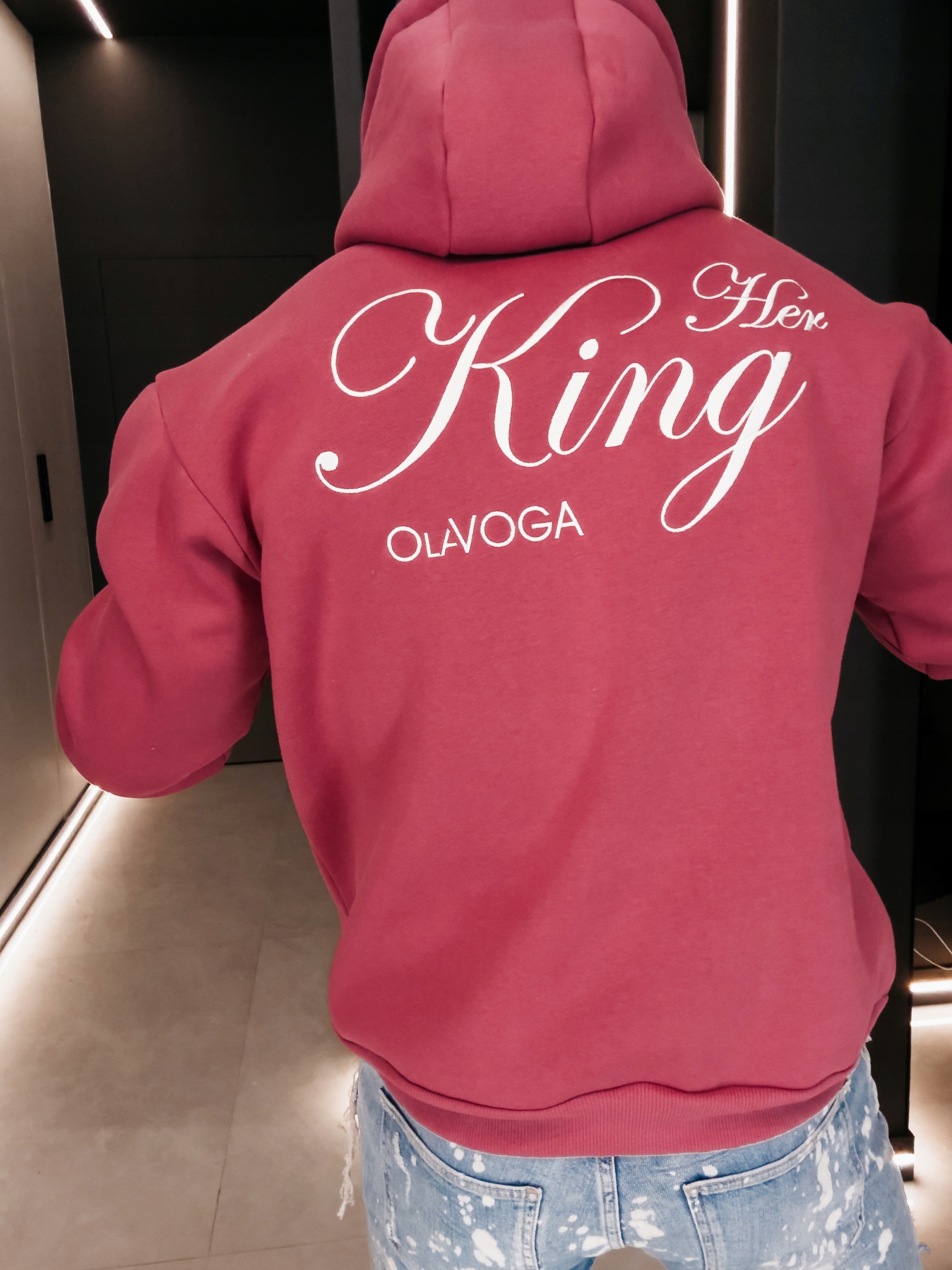 Pánská Mikina Adore Men O La Voga Starorůžová Univerzální