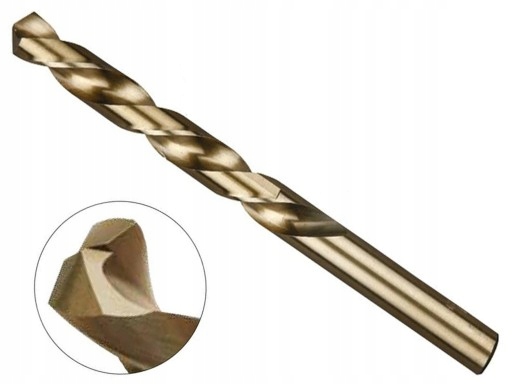 

Wiertło Kobaltowe Hss-co fi-6mm Inox Din 338 M6