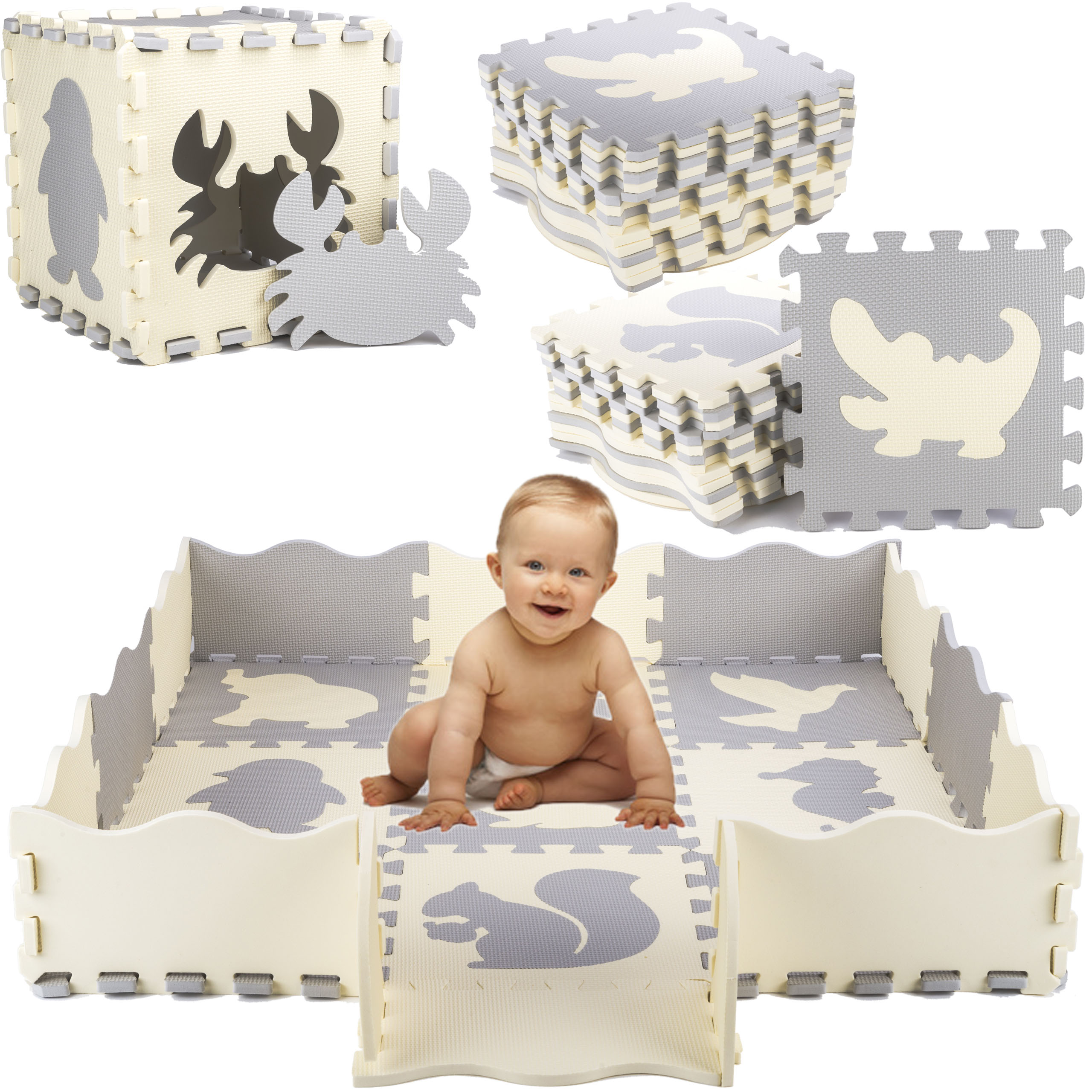 DYWAN KLOCKI PIANKOWE PUZZLE MATA EDUKACYJNA 25 EL