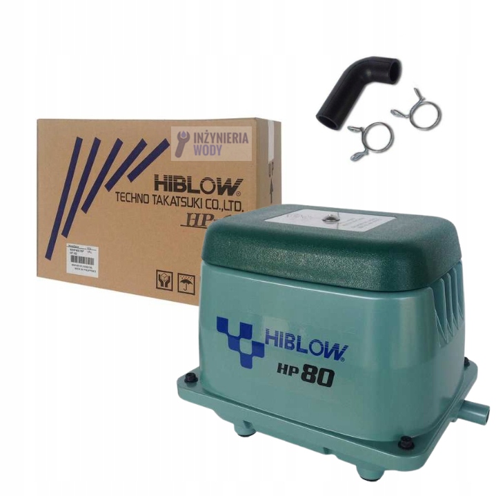 Fúkač Hiblow Hp 80 vzduchová pumpa do žúmp a čistiarní odpadových vôd rybníka
