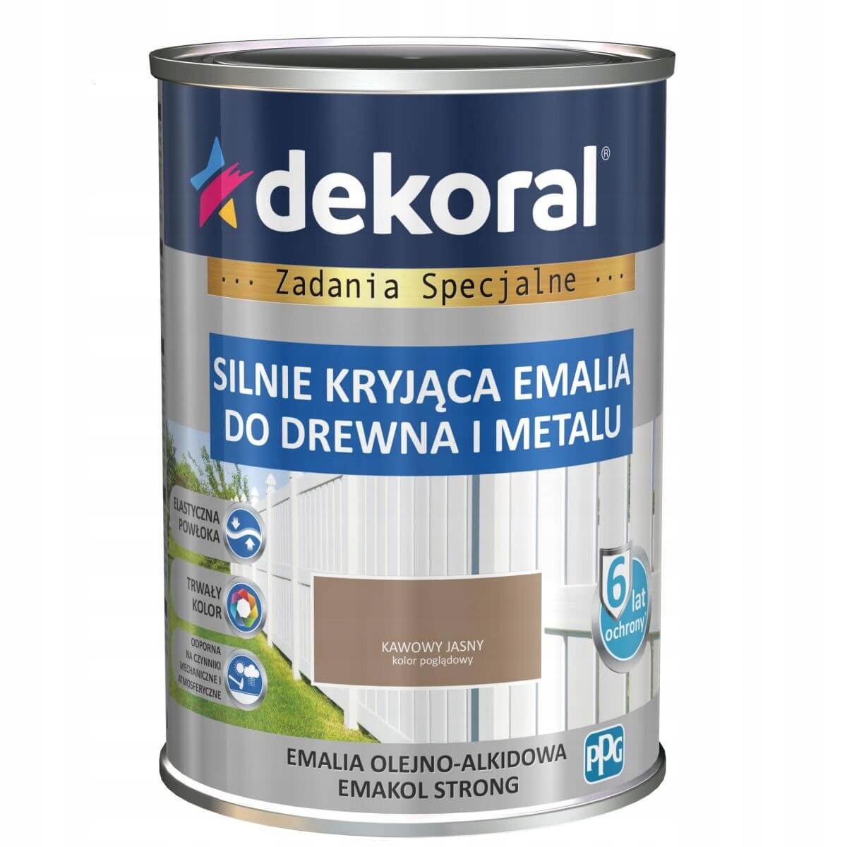 

Emakol Strong Kawowy Jasny Połysk 0,9L Dekoral