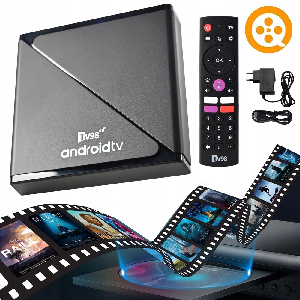 Smart Tv Box Přehrávač Android 14 WiFi Zábavní zařízení