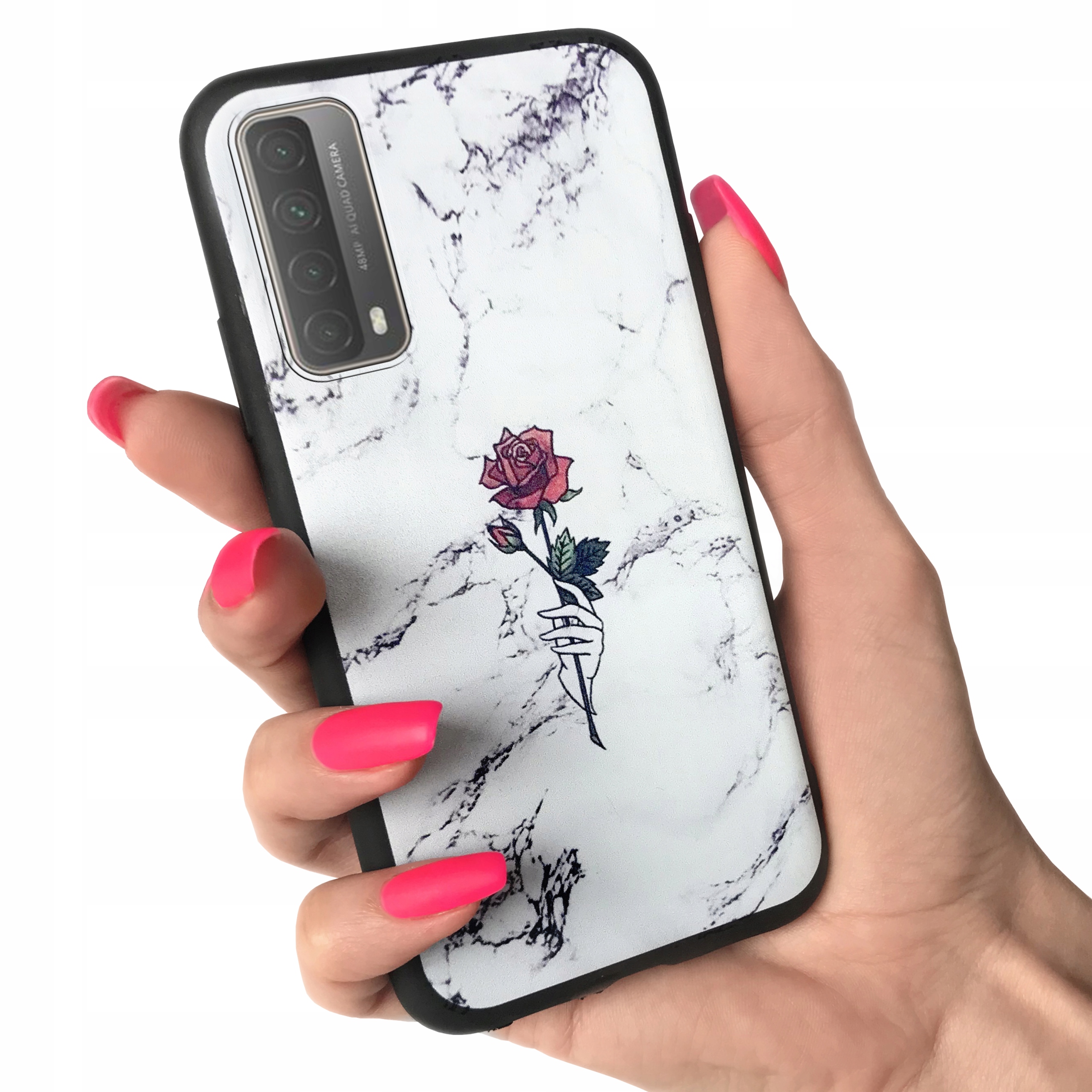 

Etui matowe do Huawei P Smart 2021 case + Szkło