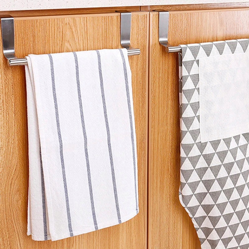 UCHWYT NA ŚCIERECZKI KUCHENNE RĘCZNIKI WIESZAK NA DRZWICZKI BEZINWAZYJNY 2x Szerokość produktu 6 cm