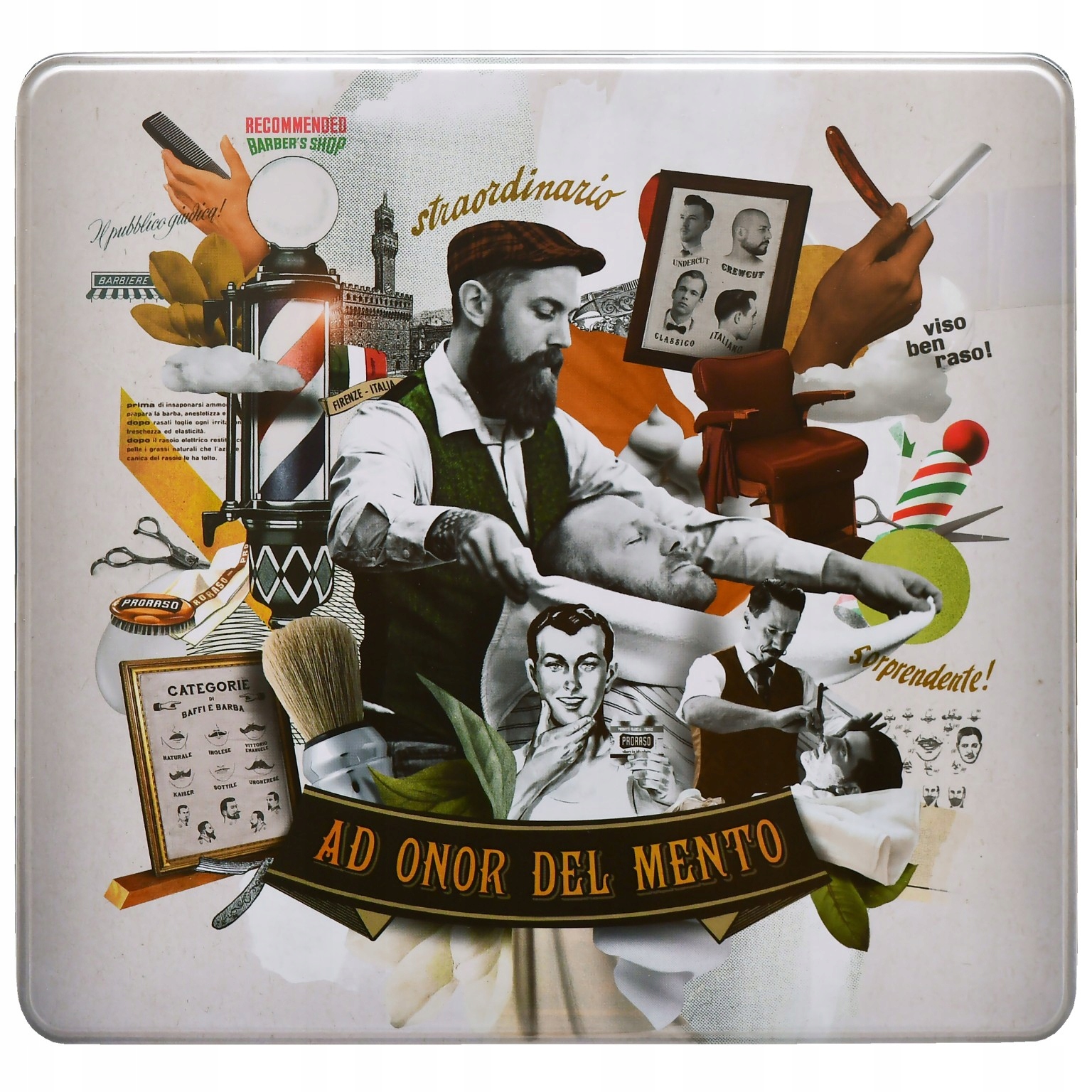 Proraso Azur Lime – sada pro péči o vousy v ozdobném dárkovém balení