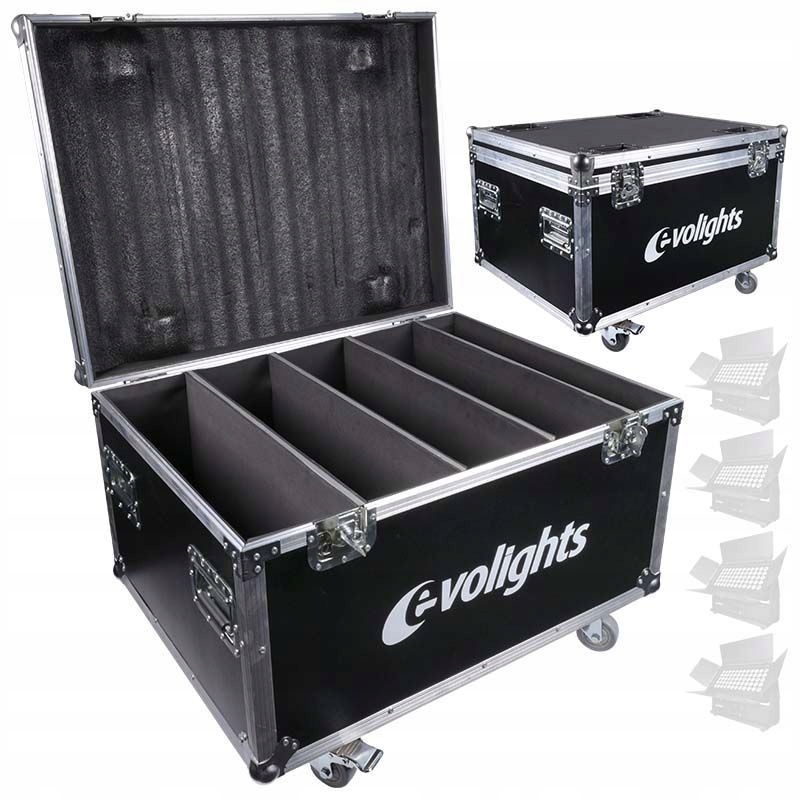 Skříň na vybavení 4x Evolights 60x10W Rgbw Led Wall Washer