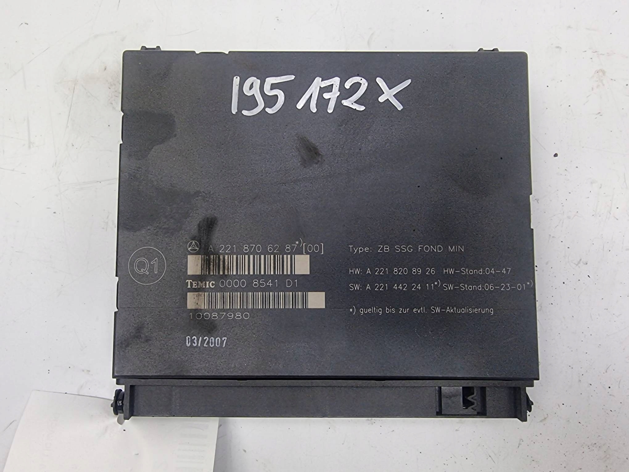 module A2218706287 siège MERCEDES W 221