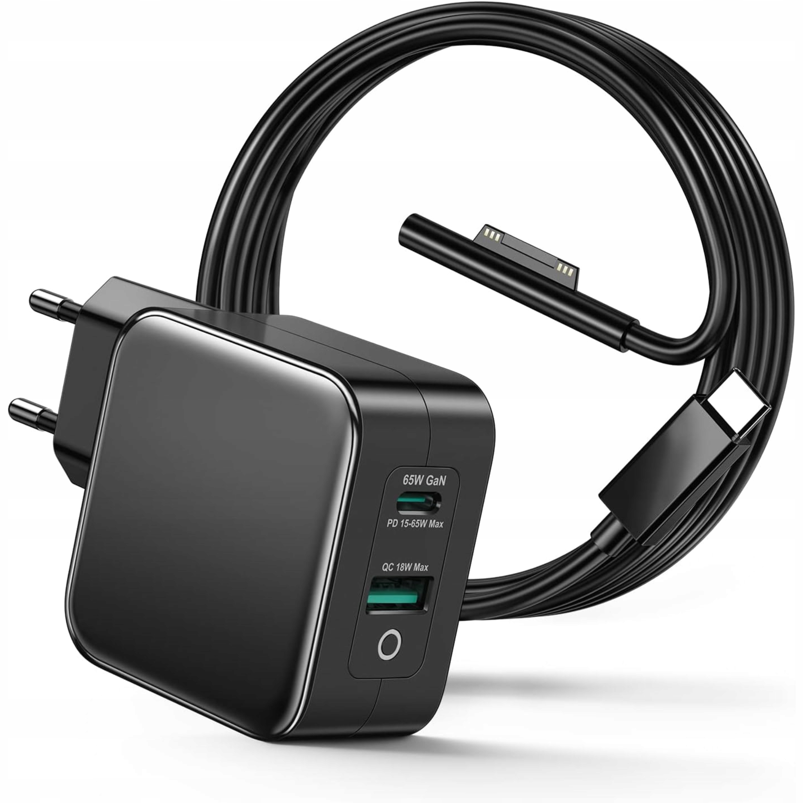65W Usb-c nabíječka pro notebook Microsoft Surface Pro Go GaN kabel