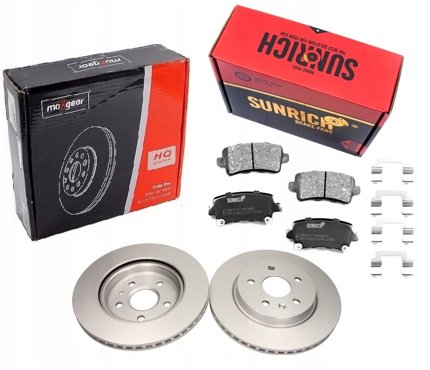 19-2368MAX - Диски + колодки задні OPEL Insignia a 315mm пофарбовані