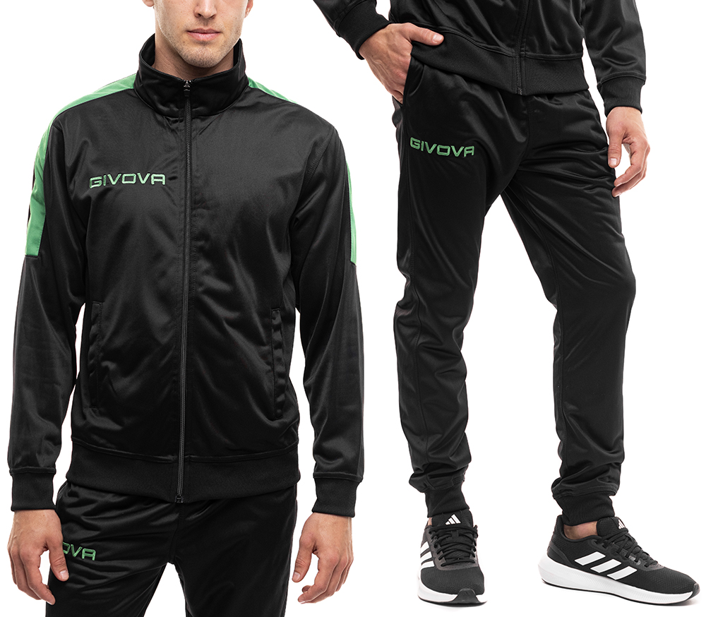 Sportovní komplet Givova Teplákovka Tréninkový set Mikina Kalhoty Pohodlné vel. XXL