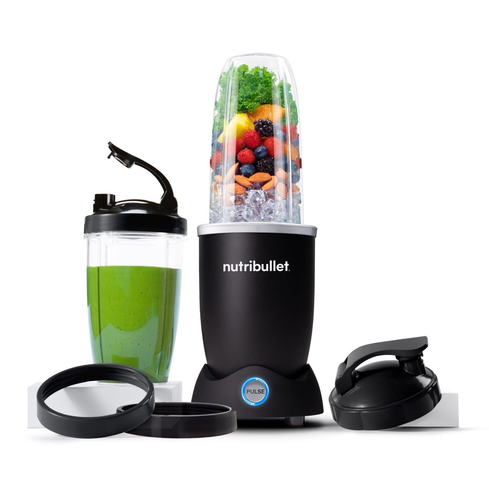 Nutribullet Pro 1200, mixér 1200 W, černý, sklenice 700 ml a 900 ml