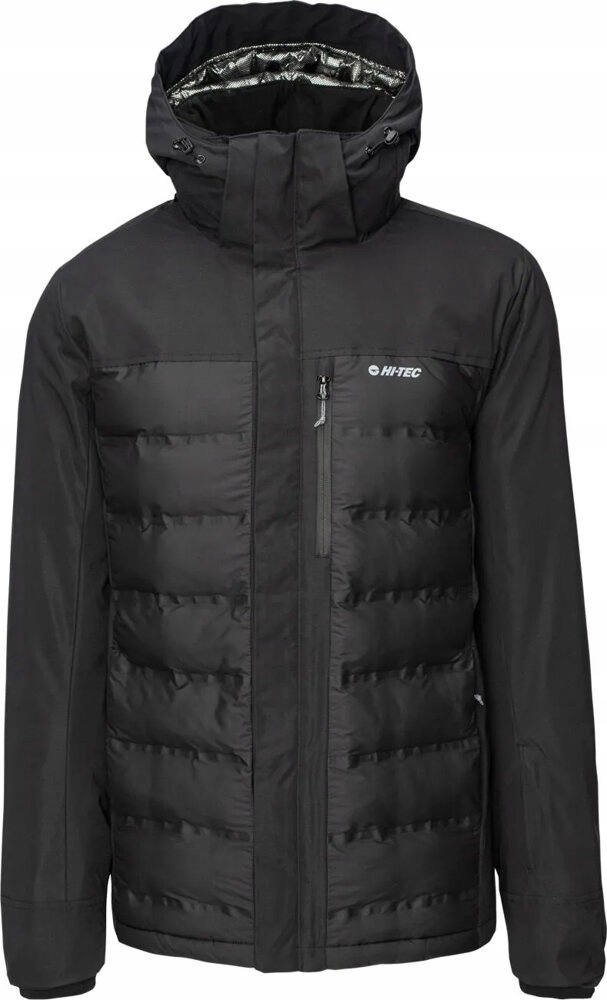 Péřová Bunda S Kapucí Zateplená Lyžařská Prošívaná Hi-tec Helten vel. L