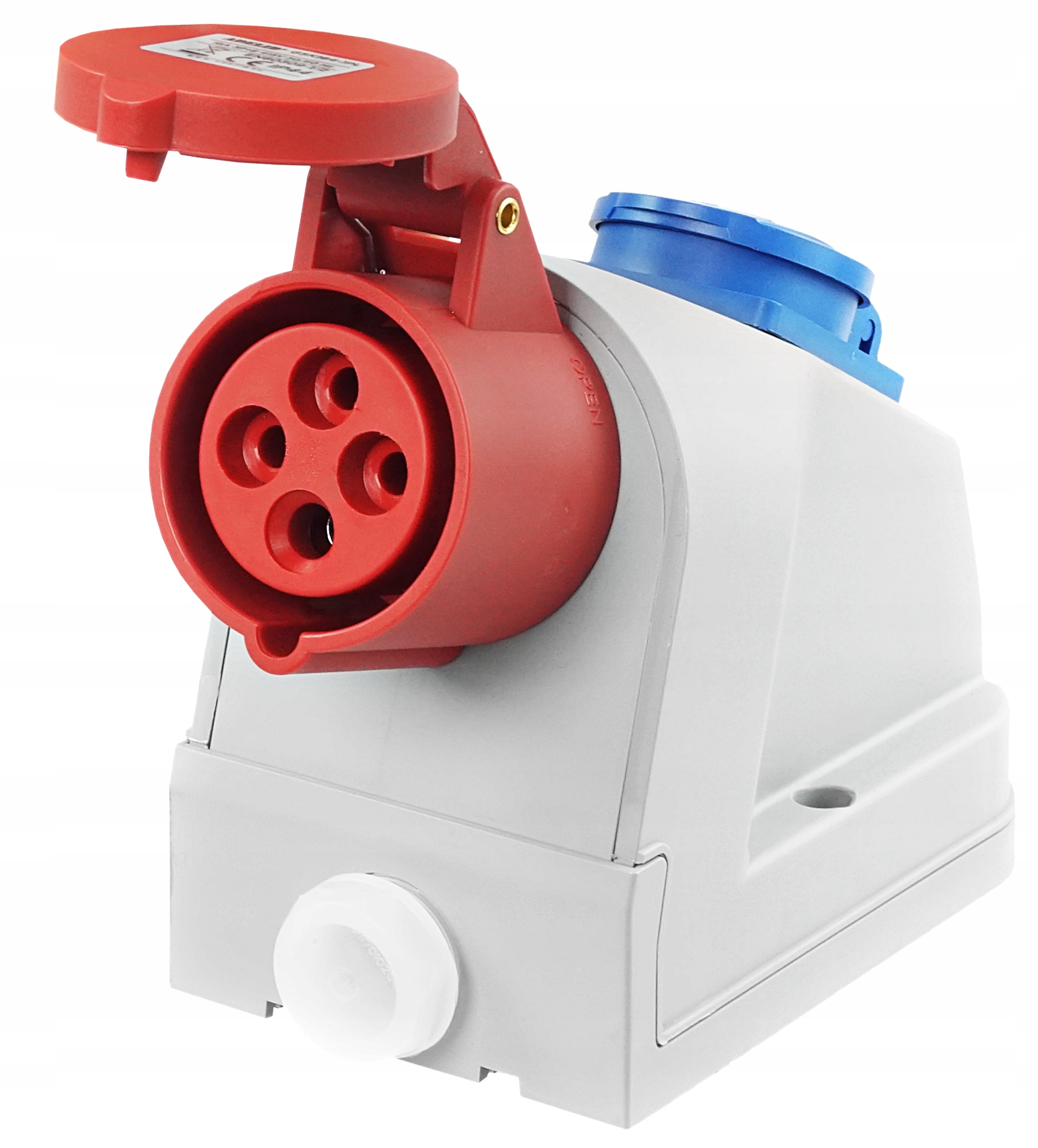 

Gniazdo Siłowe Stałe Kombi 16A 4P 230V IP44 16/4