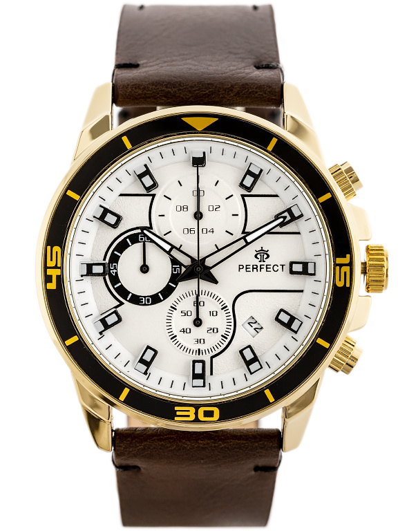 Pánské Hodinky Perfect CH02L Chronograf Box Gravírování