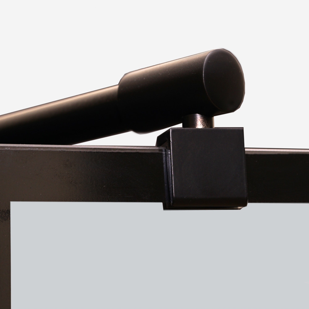 ŚCIANKA PRYSZNICOWA WALK IN 90 CZARNE PROFILE Szerokość 90 cm