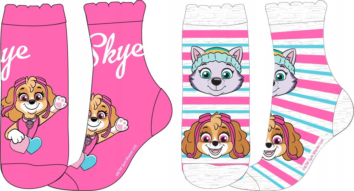 

skarpetki skarpety Psi Patrol Skye 2-pak 27-30