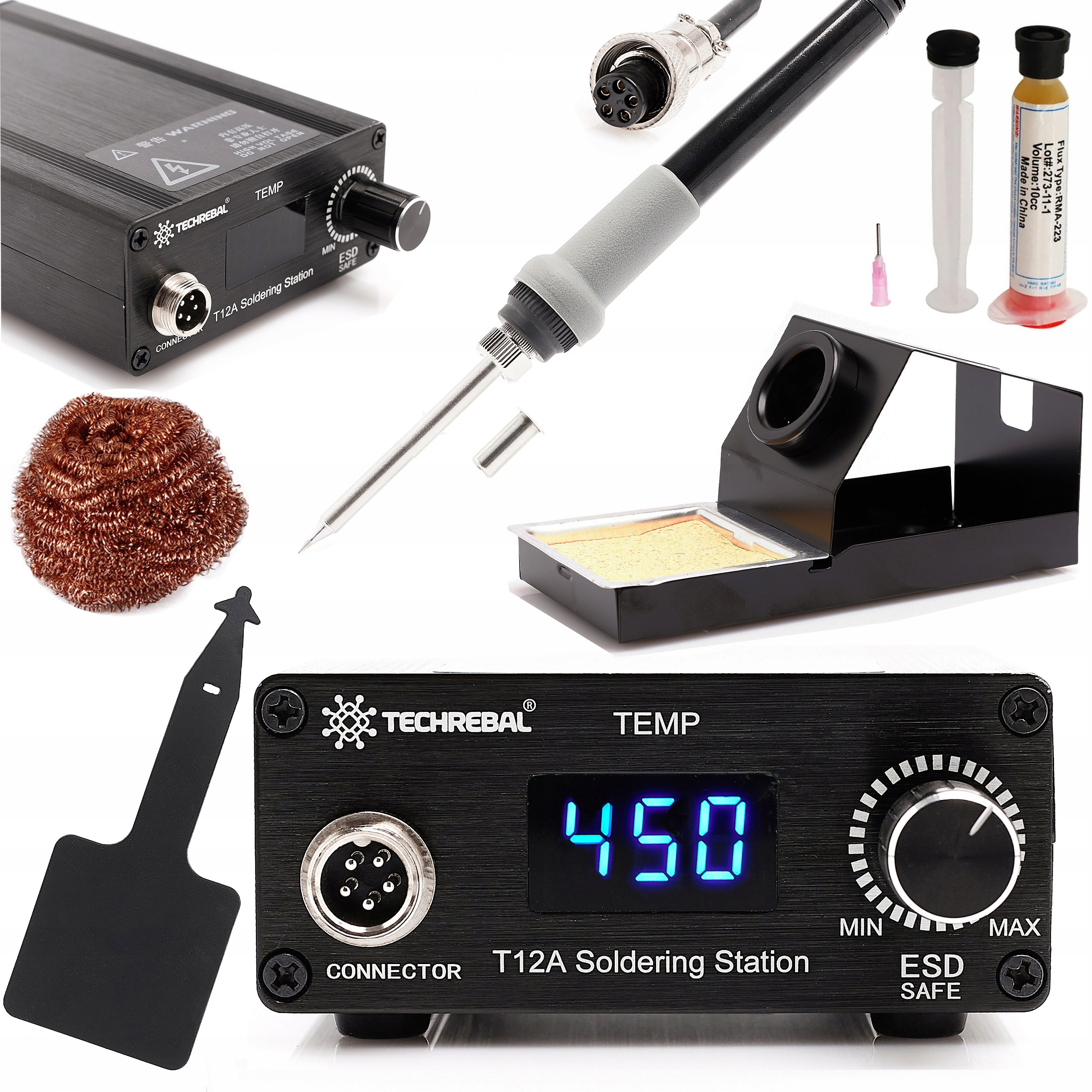 Pájecí Stanice Techrebal 75W T12A, Sada Pro Přesné Pájení