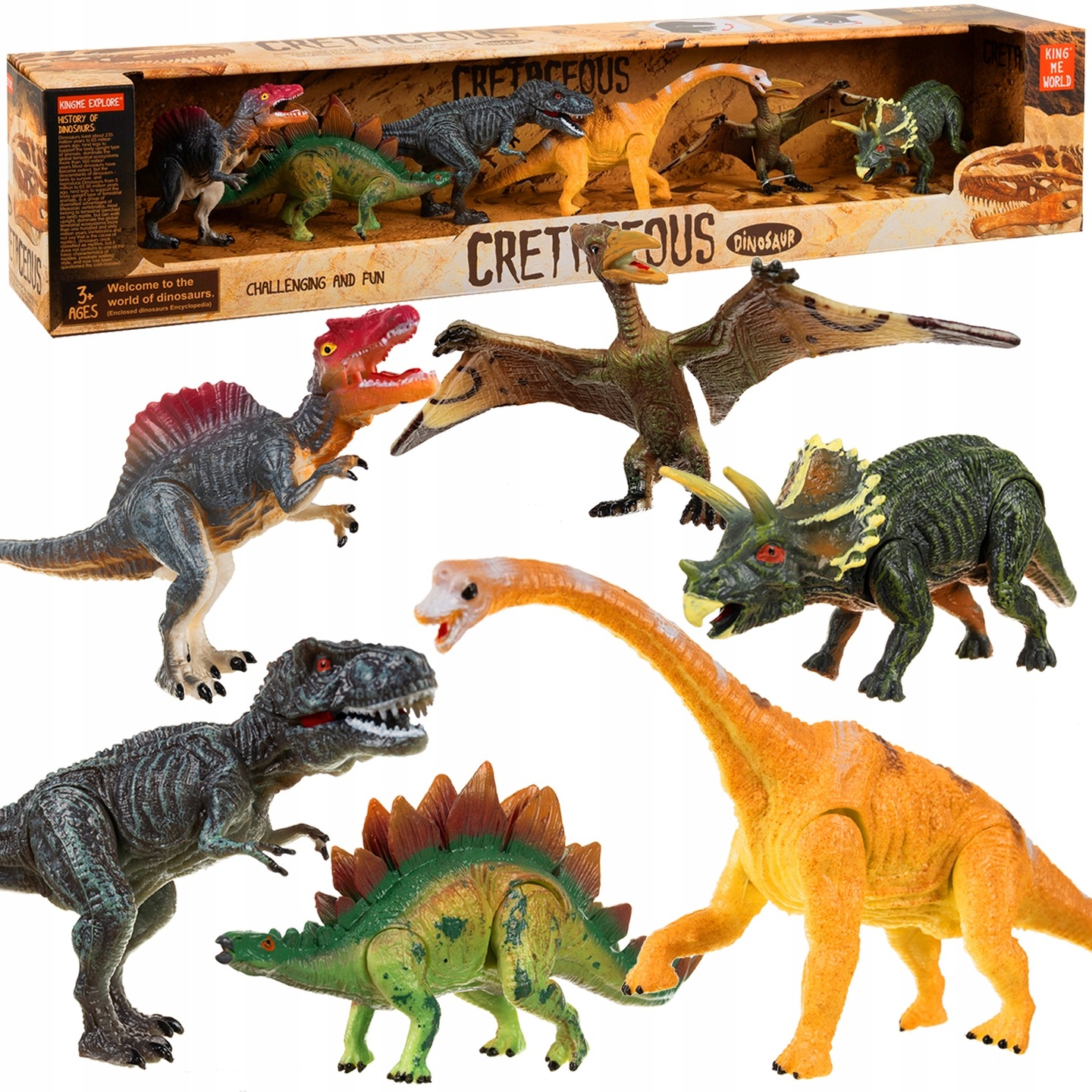 

Zestaw Dinozaury Figurki Ruchome Dinozaur 6 szt