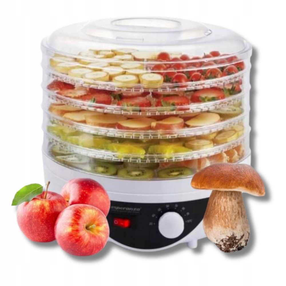 Prostorná Sušička na houby Potravinářská, ovoce zeleniny a bylinek 5 Sít Velká