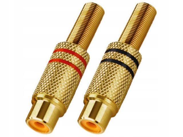 

Monacor T-707JGLC - Para gniazd Rca