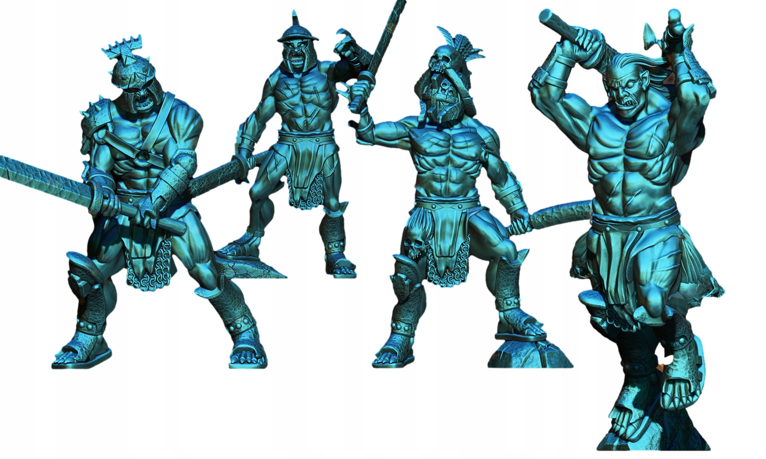 Warbreed Orcs - Wariors / Bersekers / Pikemen - 1x