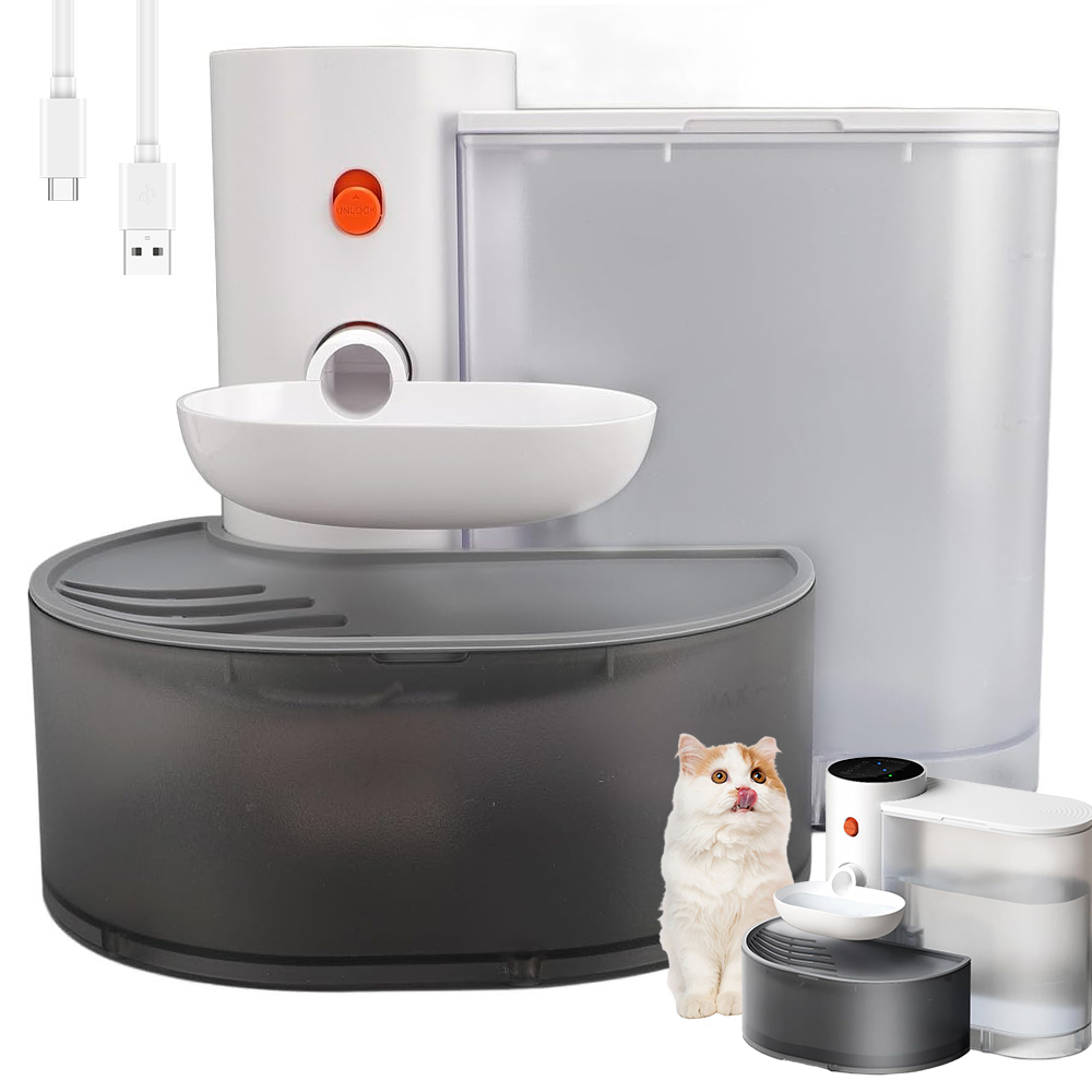 Levně Napáječka Pro Kočky 3 L S Baterií 2000 Mah, Tichá Fontána