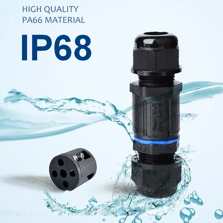 

Złącze hermetyczne 3pin IP68 3x1,5 łącznik kabla