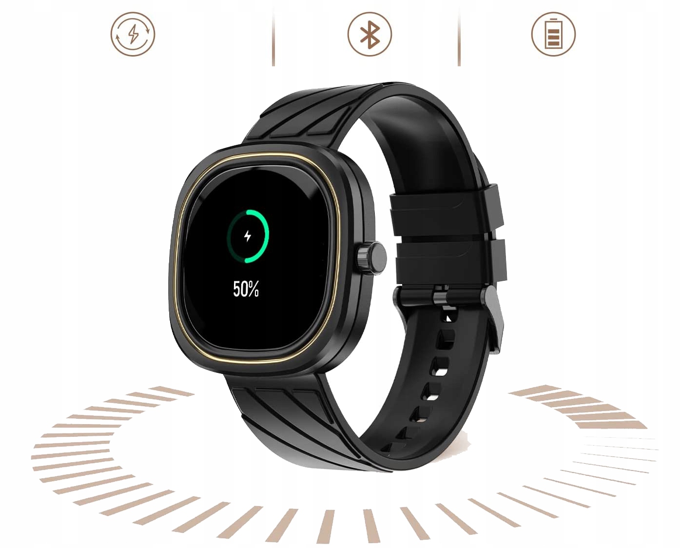 SMARTWATCH ZEGAREK SPORTOWY MĘSKI SMART WATCH SPORT DAMSKI PULS PULSOMETR Marka Active Band