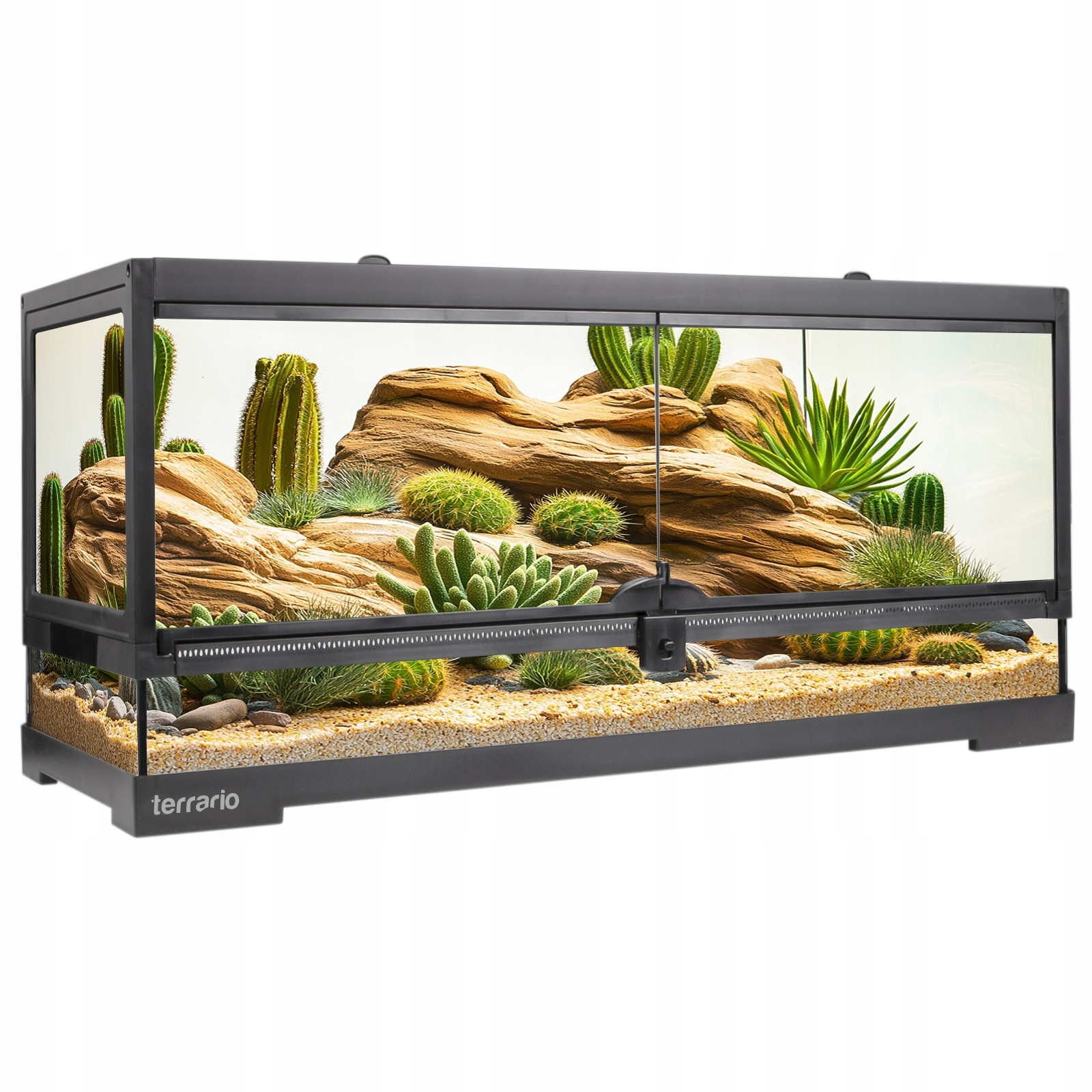 Wytrzymałe Szklane Terrarium 75x30x30 Wodoodporne Bezpieczne