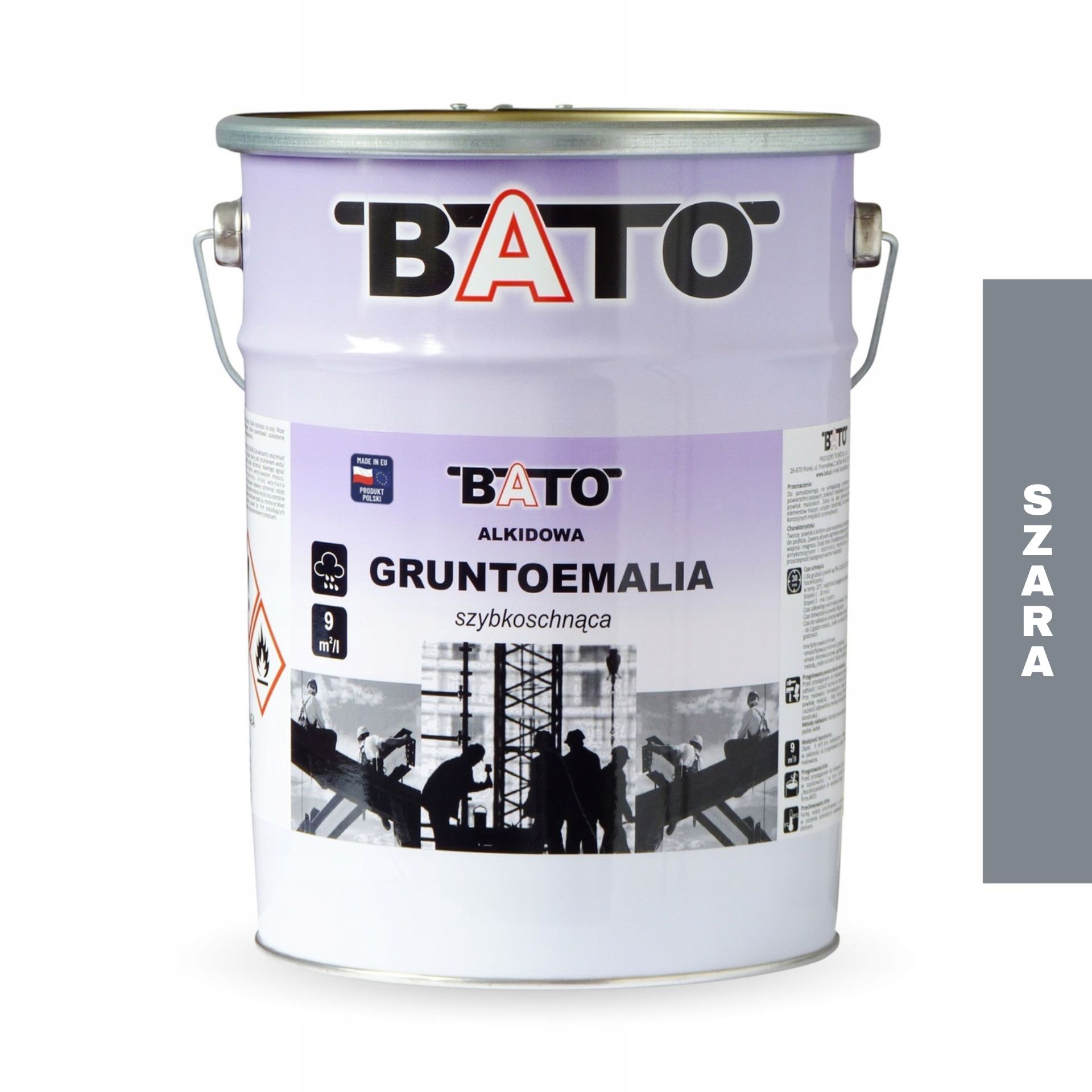 Barva na kov barva na rez Šedá 5L Bato