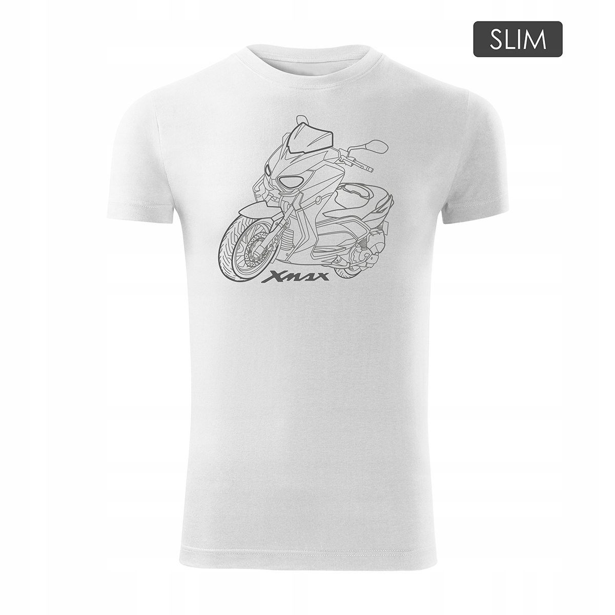 

Koszulka ze skuterem na skuter Yamaha Xmax Slim