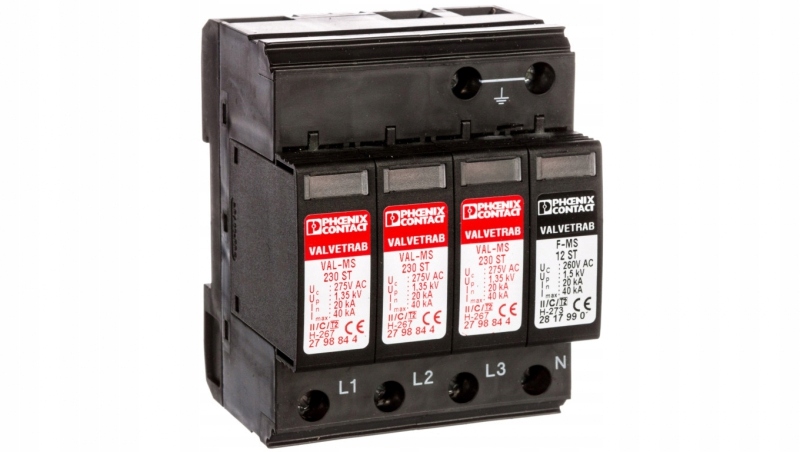 Ogranicznik przepięć C typu 2 3P+N VAL-MS 230/3+1