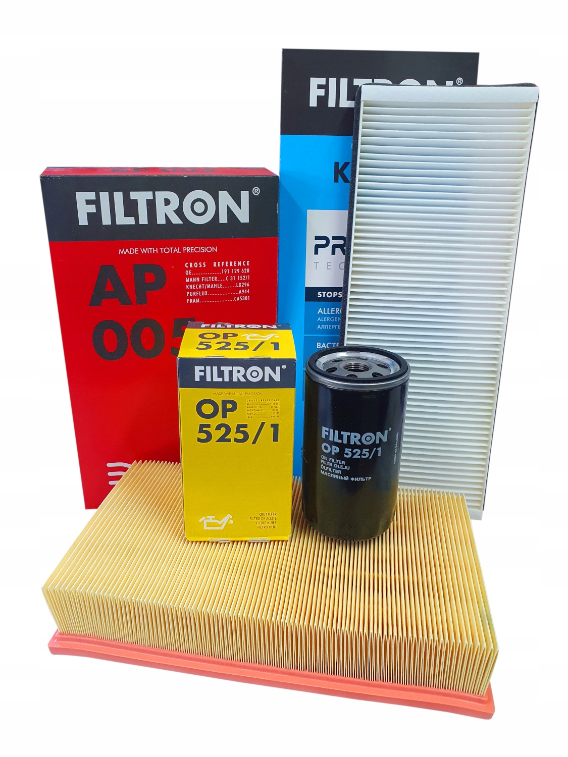 FILTRON ZESTAW FILTRÓW do AUDI 80 B4 1.9 TD