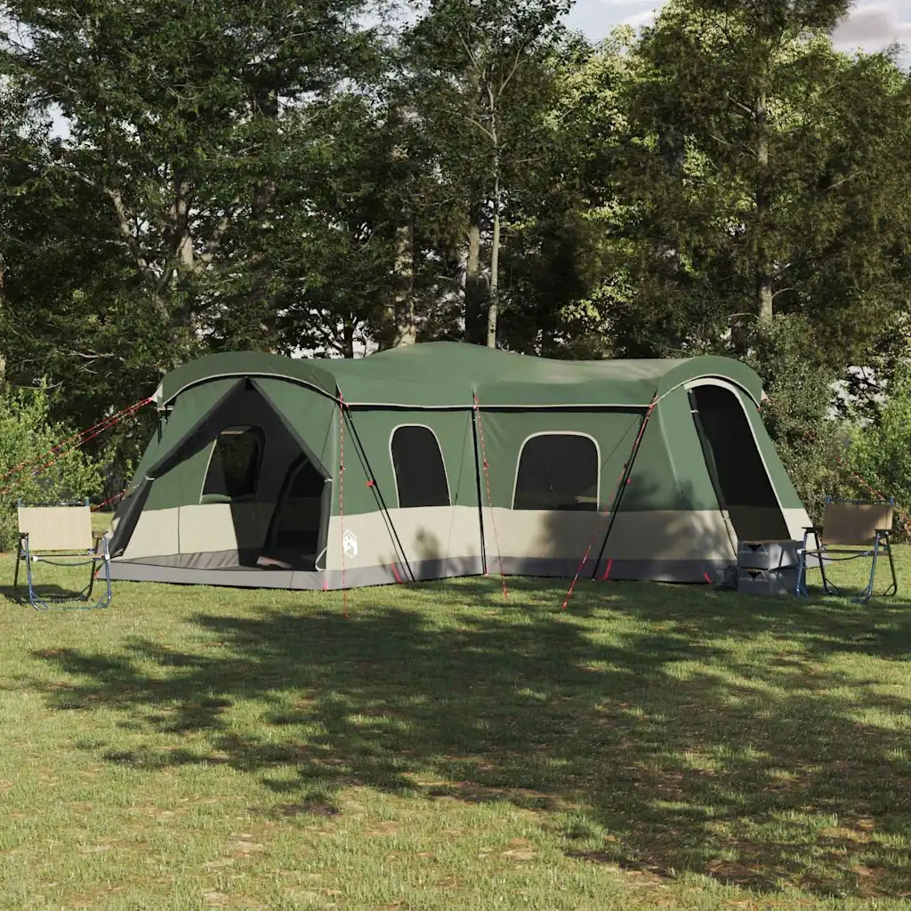 vidaXL Stan pro 16 osob se střechou Zelená 680 x 510 x 210 cm