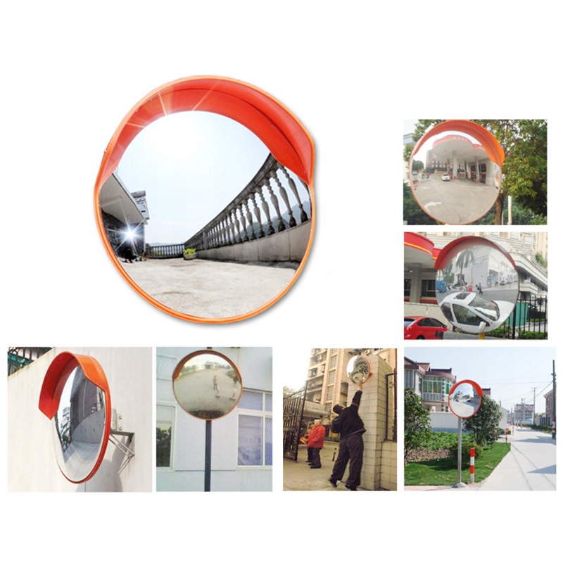 Zrcadlo Sférické 45 CM S Bezpečnostním Držákem Na Parkování