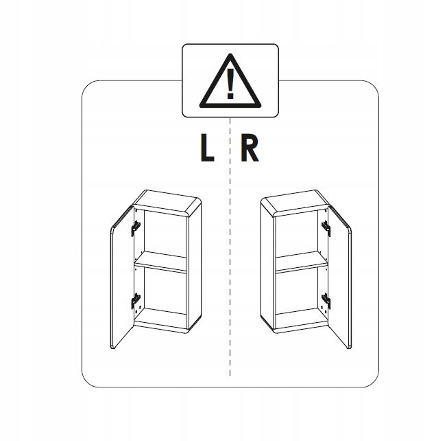ARUBA 830 SZAFKA 35 CM WISZĄCA CRAFT ZŁOTY / BIAŁY Marka Comad