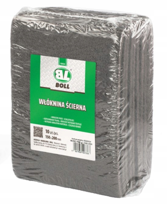 BOLL Włóknina ścierna gr 1500-2000 jasno szara 0022024