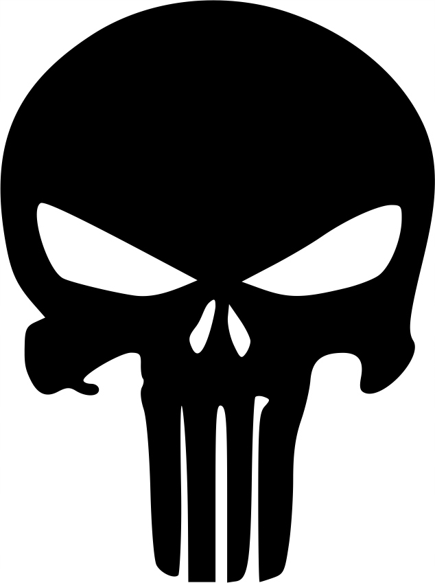 

The Punisher Skull naklejka 10 x 7,5 cm