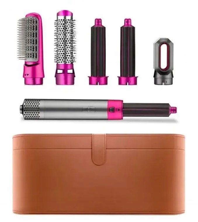 Lokówka suszarka wielofunkcyjna 5w1 Jonizacja Prostownica Lokówka Kuferek