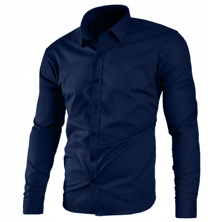 Pánská košile s dlouhým rukávem Regular bavlněná Klasická