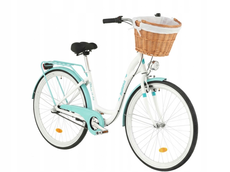 Rower miejski Indiana Moena A3B 28 cali Koszyk wiklinowy z wkładem