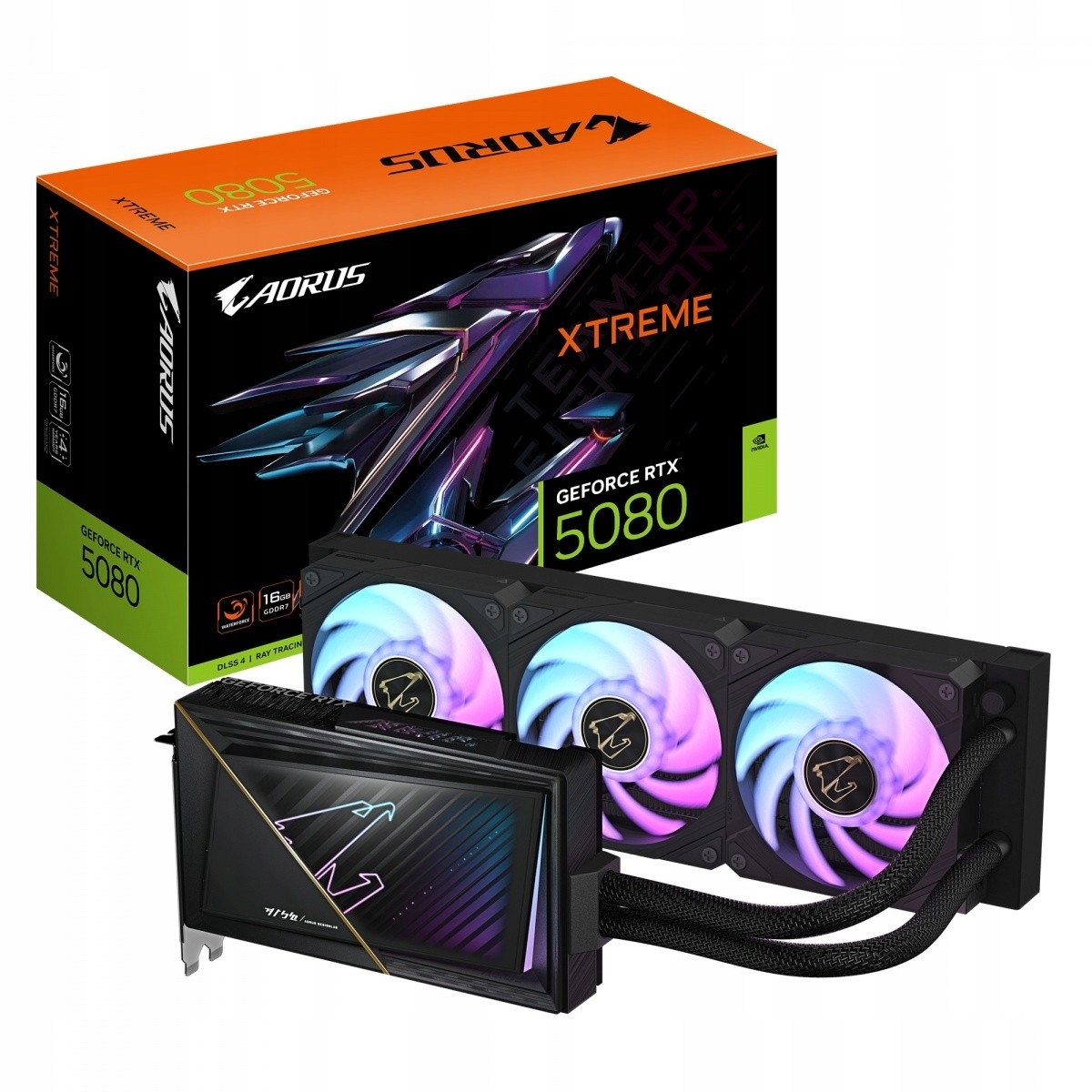 Grafická karta GeForce Rtx 5080 Aorus Xtreme Waterforce 16G 256BIT