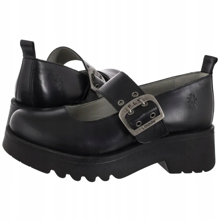 Dámské polobotky Fly London Moch Rug Black P145126000 Černé