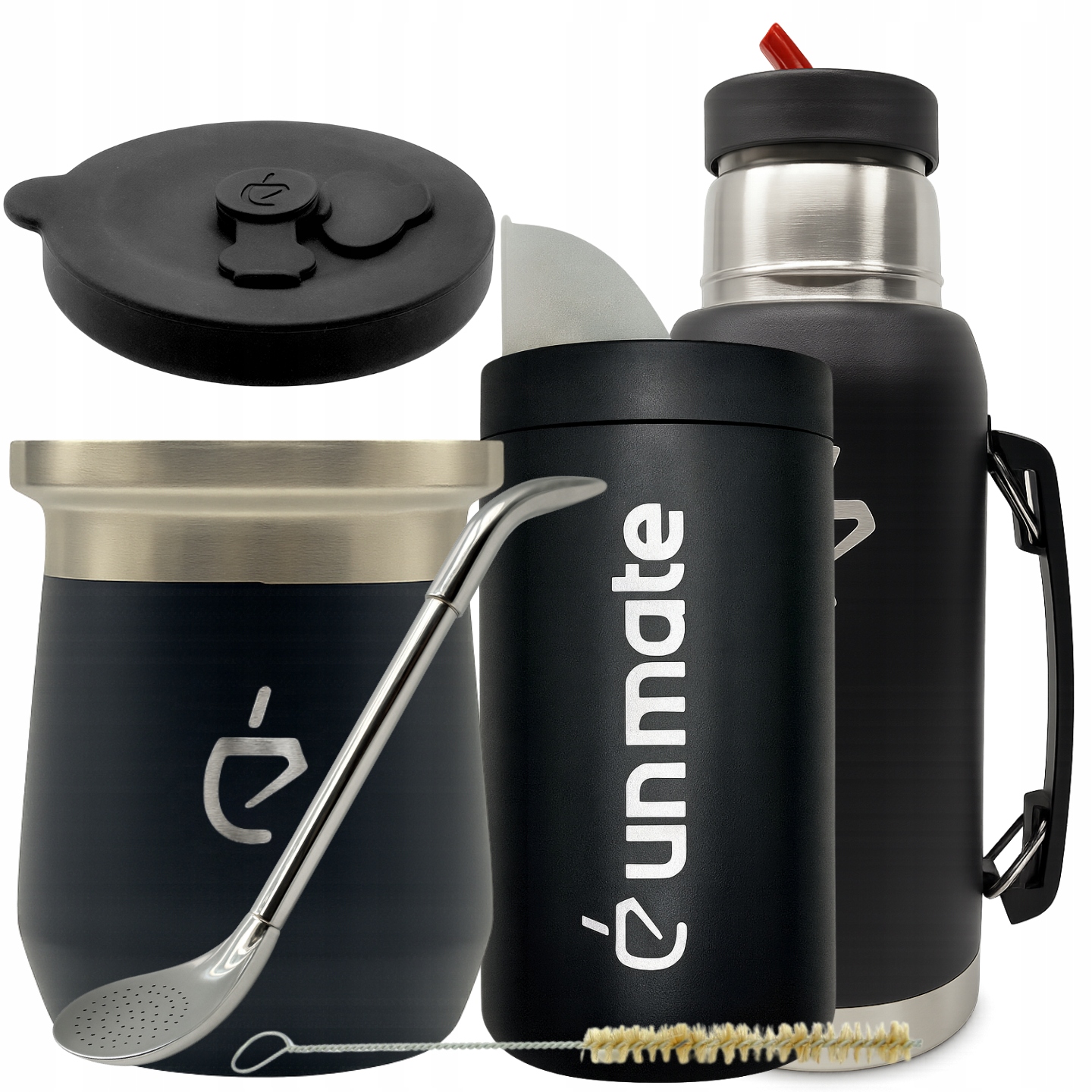 Zestaw yerba mate Full Kit: Termolid DualFlow, yerbera, bombilla, matero